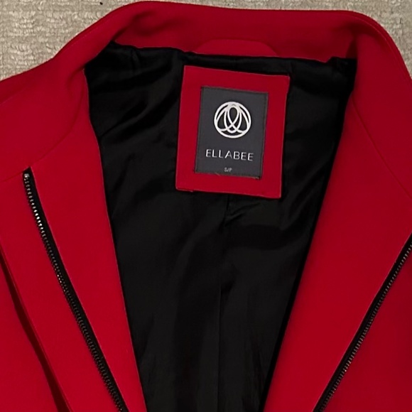 Ellabee red fall/winter coat size small - Picture 5 of 7